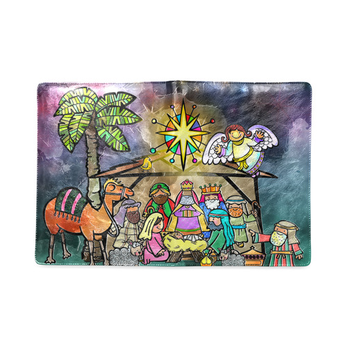 Watercolor Christmas Nativity Painting Custom NoteBook B5