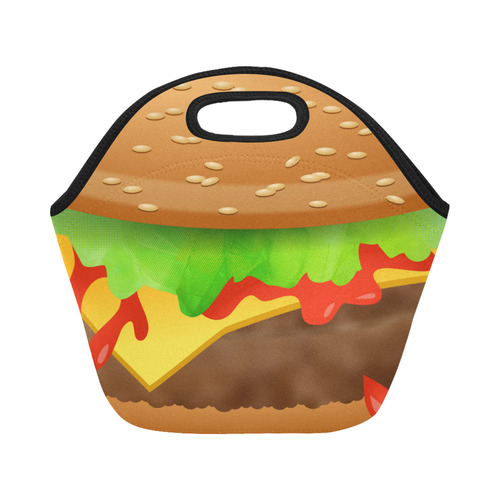 Close Encounters of the Cheeseburger Neoprene Lunch Bag/Small (Model 1669)