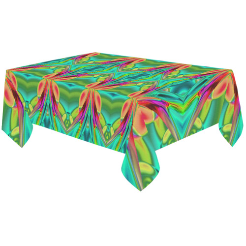 Abstract Butterfly AA Cotton Linen Tablecloth 60"x120"