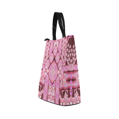 mandala spirit dark pink Nylon Lunch Tote Bag (Model 1670)