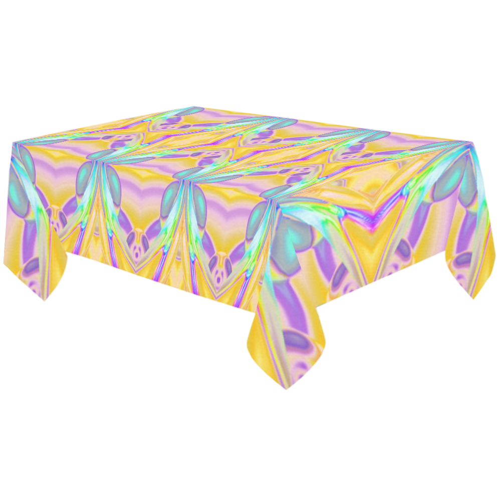 Abstract Butterfly D Cotton Linen Tablecloth 60"x120"
