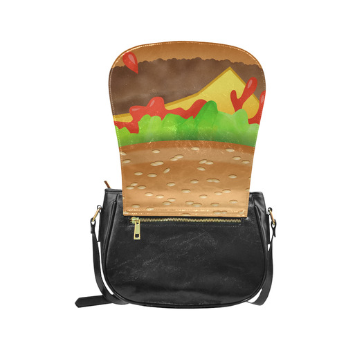 Close Encounters of the Cheeseburger Classic Saddle Bag/Small (Model 1648)