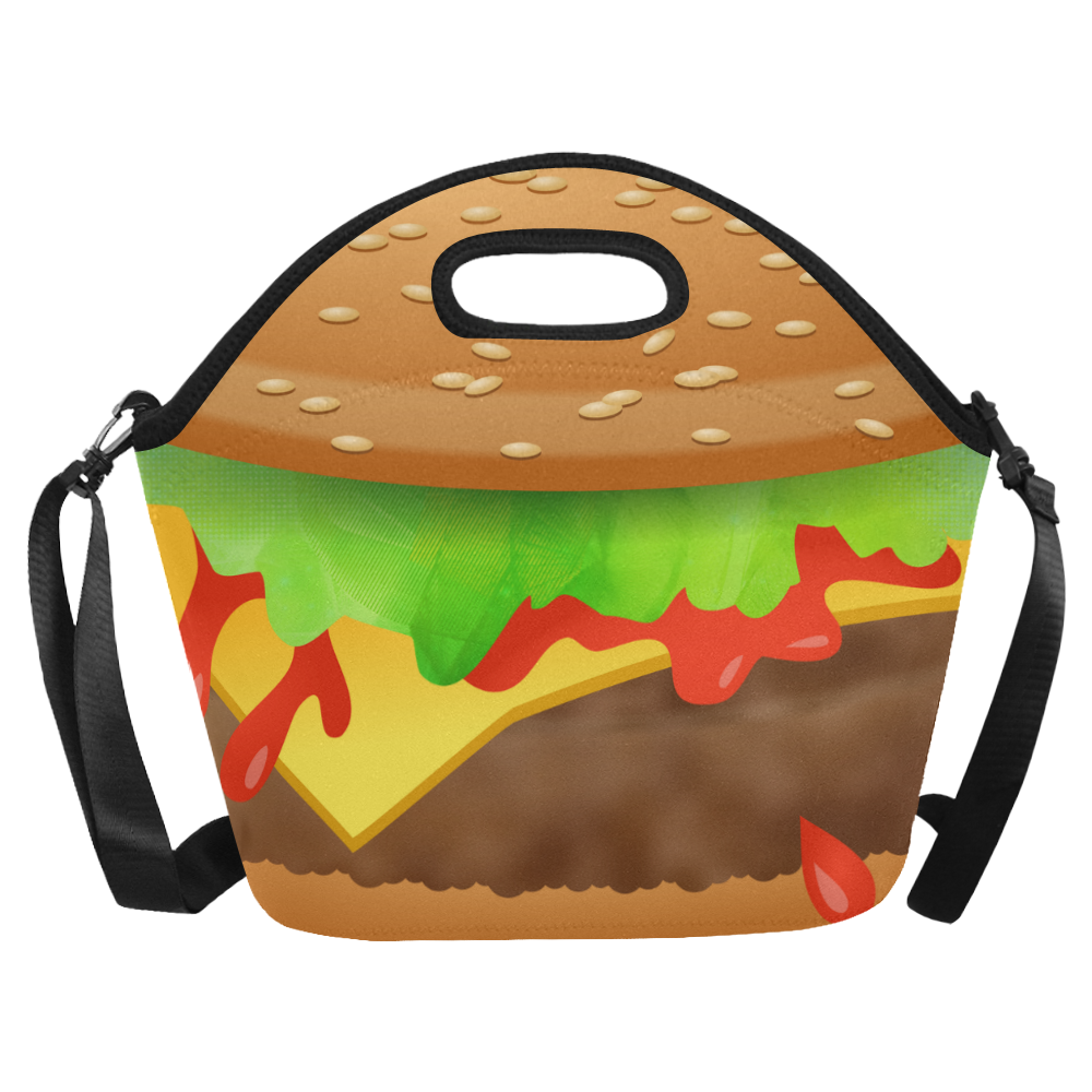 Close Encounters of the Cheeseburger Neoprene Lunch Bag/Large (Model 1669)