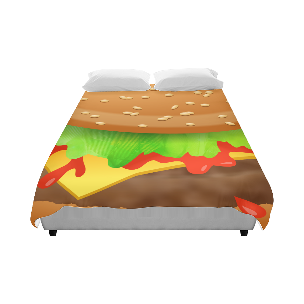 Close Encounters of the Cheeseburger Duvet Cover 86"x70" ( All-over-print)