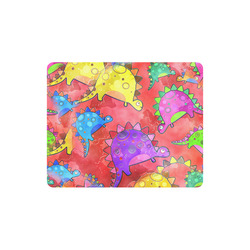 Watercolor Stegosaurus Dinosaur Print Rectangle Mousepad