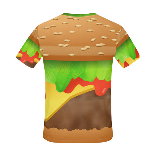 Close Encounters of the Cheeseburger All Over Print T-Shirt for Men (USA Size) (Model T40)