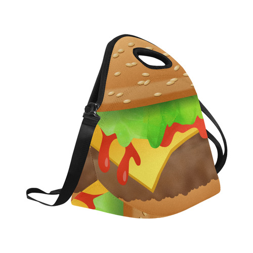 Close Encounters of the Cheeseburger Neoprene Lunch Bag/Large (Model 1669)