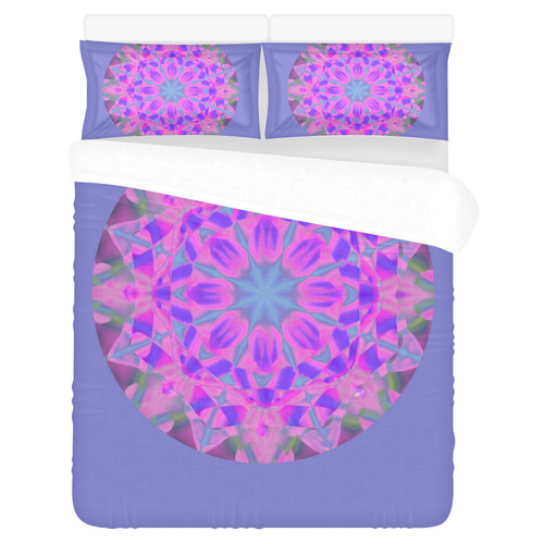Flower Mandala F 3-Piece Bedding Set