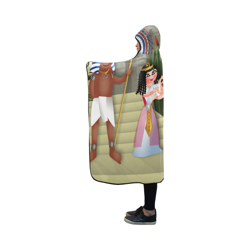 Baby Moses & the Egyptian Princess Hooded Blanket 50''x40''