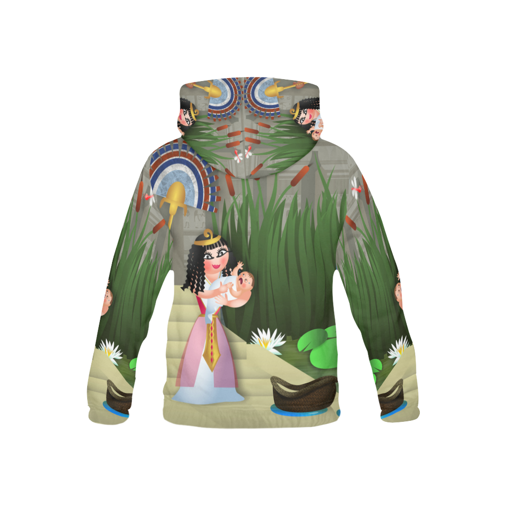 Baby Moses & the Egyptian Princess All Over Print Hoodie for Kid (USA Size) (Model H13)