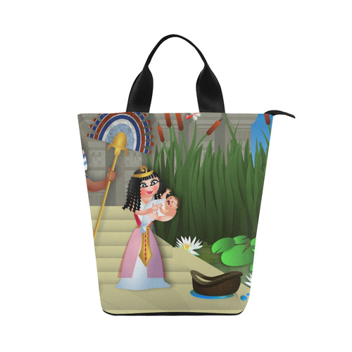 Baby Moses & the Egyptian Princess Nylon Lunch Tote Bag (Model 1670)