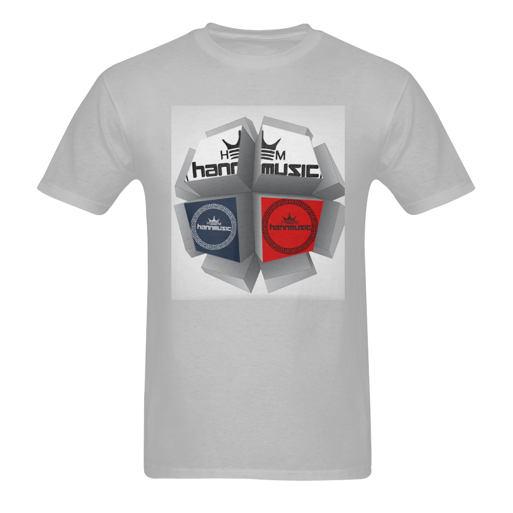 HANNMUSIC CUBE Men's T-Shirt in USA Size (Two Sides Printing)