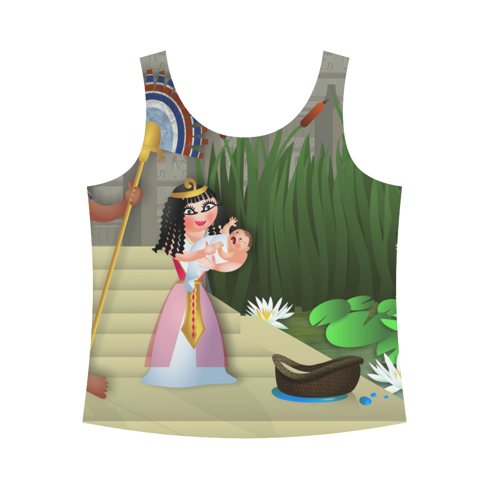 Baby Moses & the Egyptian Princess All Over Print Tank Top for Women (Model T43)