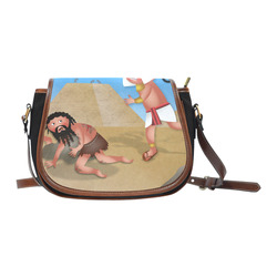 Jewish Slaves in Egypt Saddle Bag/Small (Model 1649)(Flap Customization)