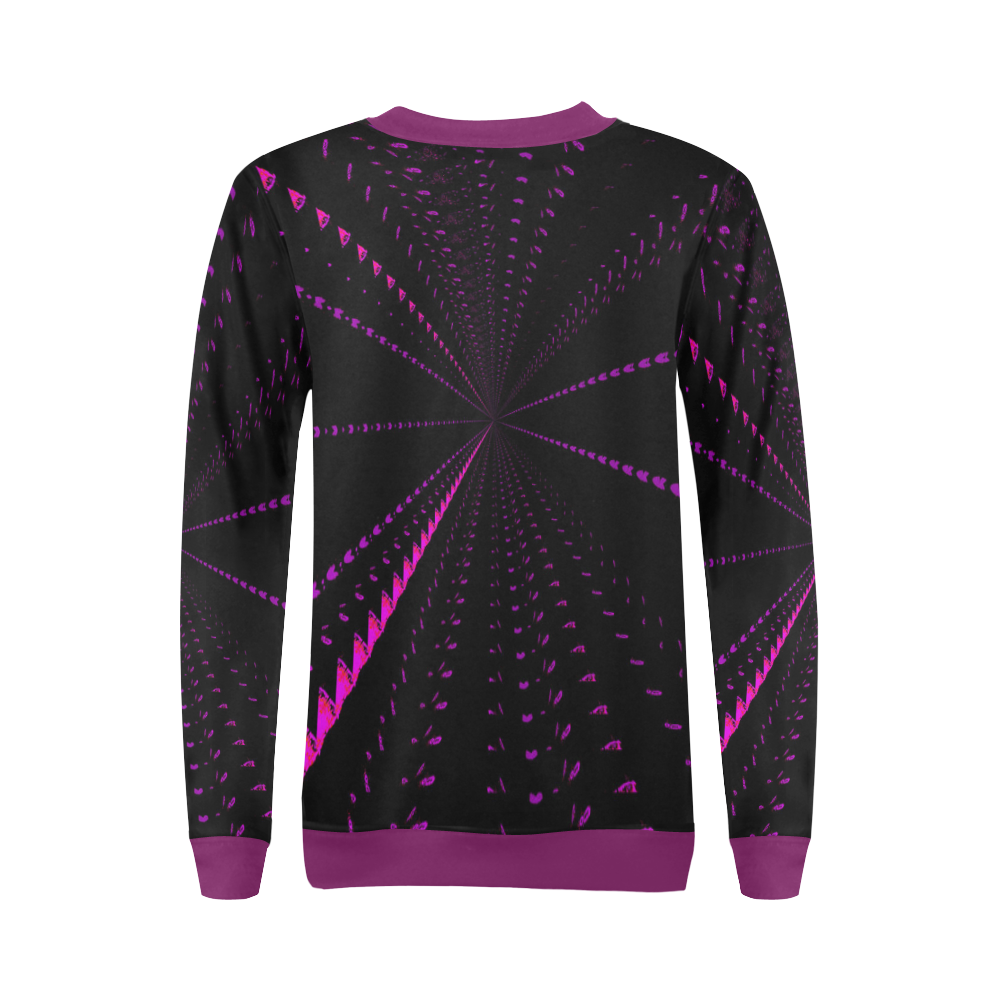 VANISHED All Over Print Crewneck Sweatshirt for Women (Model H18)