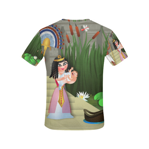 Baby Moses & the Egyptian Princess All Over Print T-Shirt for Women (USA Size) (Model T40)
