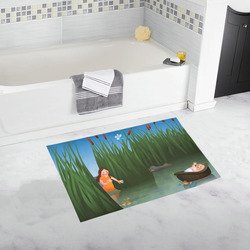 Baby Moses on the River Nile Bath Rug 20''x 32''