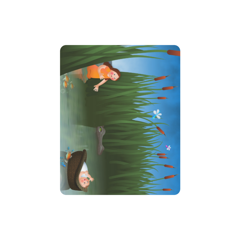 Baby Moses on the River Nile Rectangle Mousepad