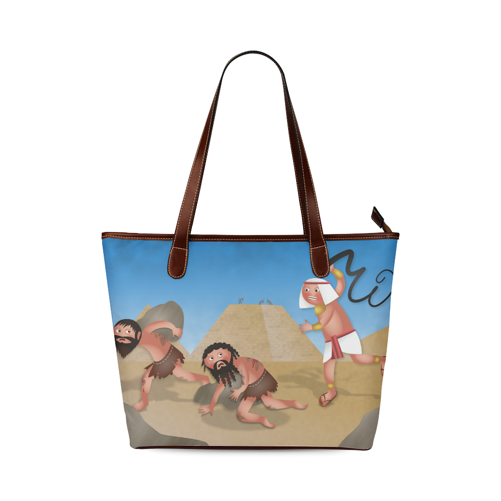 Jewish Slaves in Egypt Shoulder Tote Bag (Model 1646)