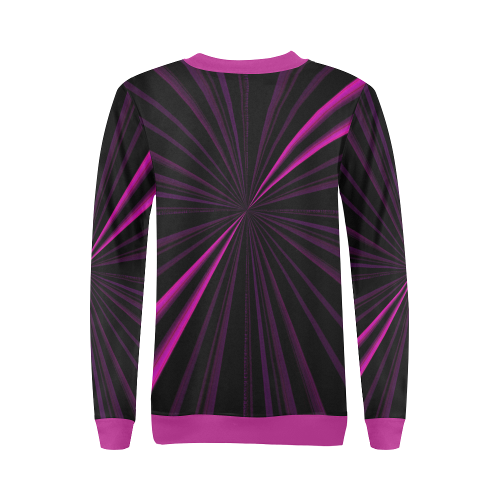 SLANTED All Over Print Crewneck Sweatshirt for Women (Model H18)