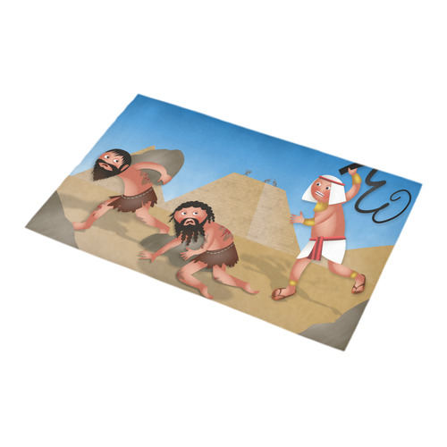 Jewish Slaves in Egypt Bath Rug 16''x 28''