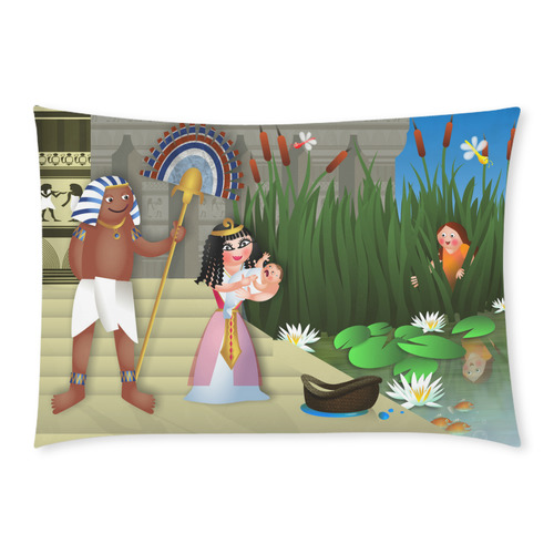 Baby Moses & the Egyptian Princess Custom Rectangle Pillow Case 20x30 (One Side)