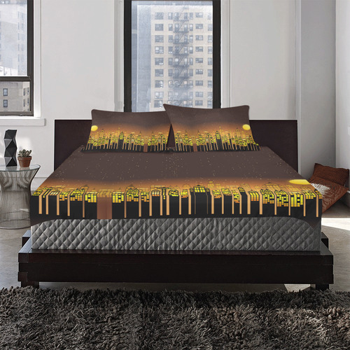 Night In The City 3-Piece Bedding Set