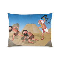Jewish Slaves in Egypt Custom Zippered Pillow Case 20"x26"(Twin Sides)