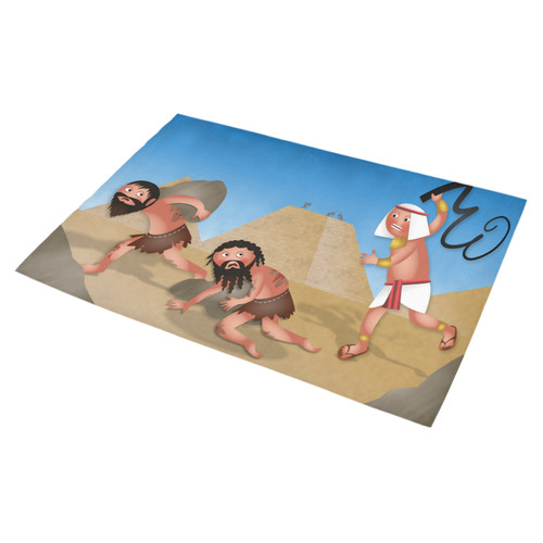 Jewish Slaves in Egypt Azalea Doormat 30" x 18" (Sponge Material)