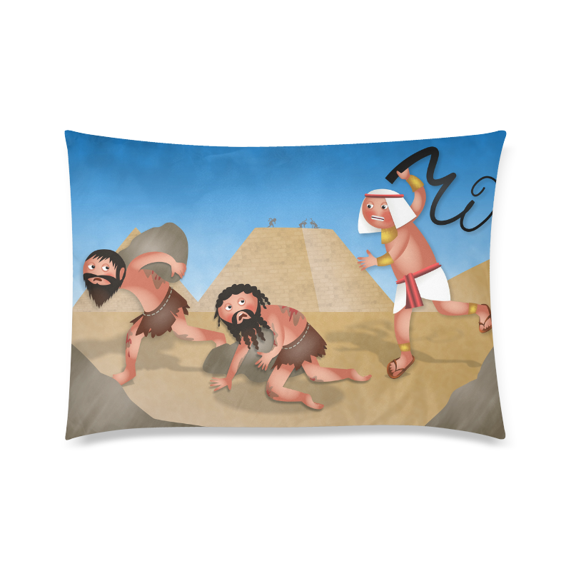 Jewish Slaves in Egypt Custom Zippered Pillow Case 20"x30" (one side)