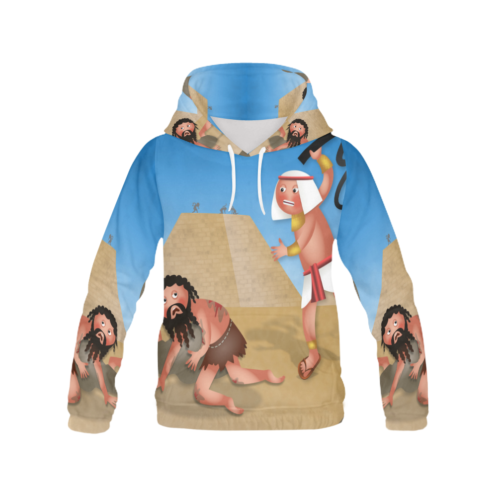 Jewish Slaves in Egypt All Over Print Hoodie for Women (USA Size) (Model H13)