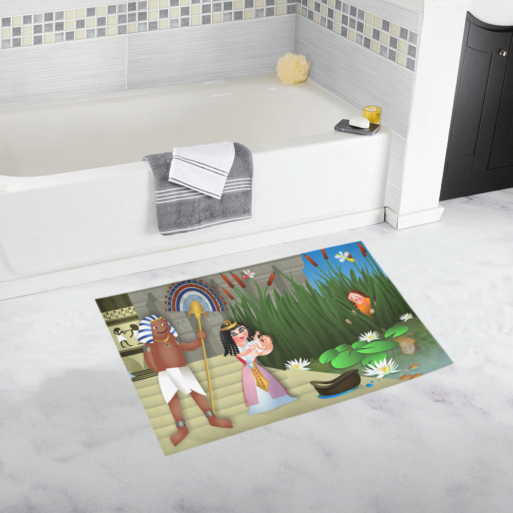 Baby Moses & the Egyptian Princess Bath Rug 20''x 32''