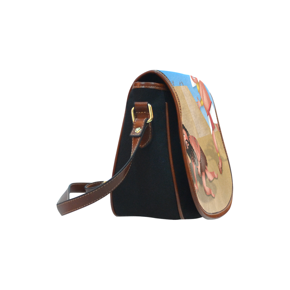 Jewish Slaves in Egypt Saddle Bag/Small (Model 1649)(Flap Customization)