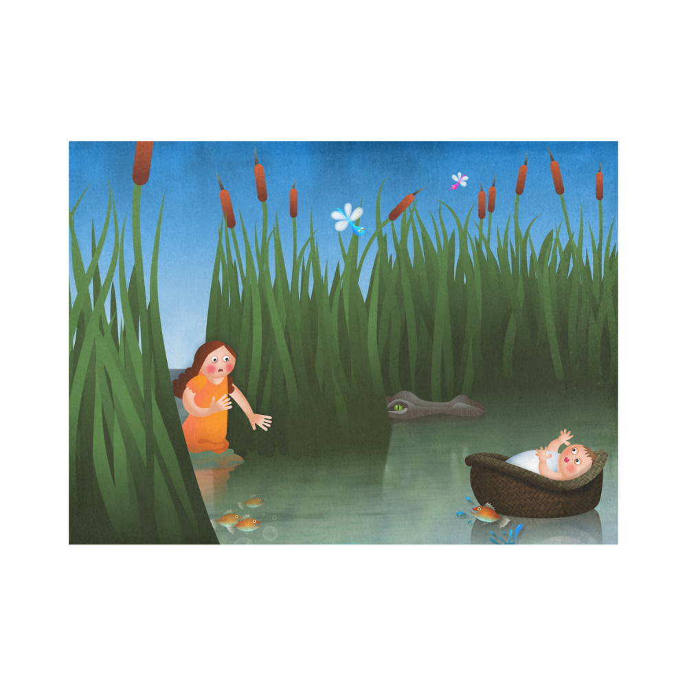 Baby Moses on the River Nile Placemat 14’’ x 19’’ (Set of 6)