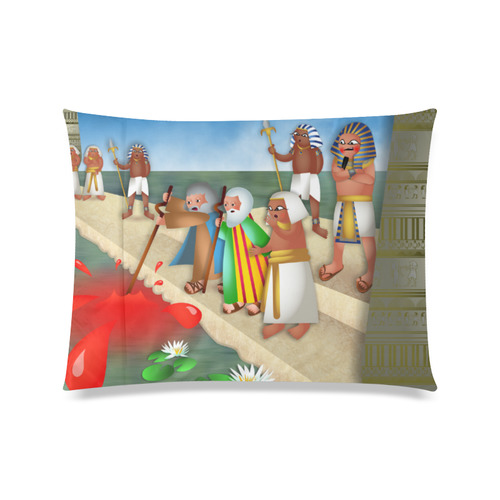 Passover & The Plague of Blood Custom Zippered Pillow Case 20"x26"(Twin Sides)