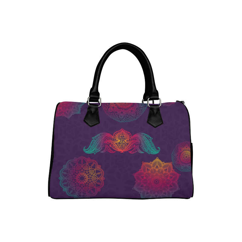 Colorful Mandala Boston Handbag (Model 1621)