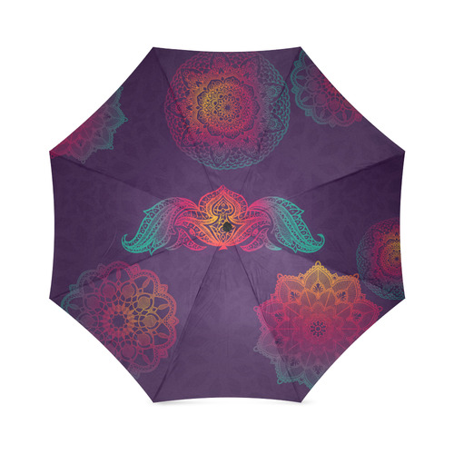 Colorful Mandala Foldable Umbrella (Model U01)