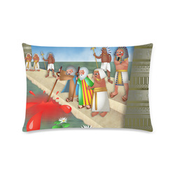 Passover & The Plague of Blood Custom Rectangle Pillow Case 16"x24" (one side)