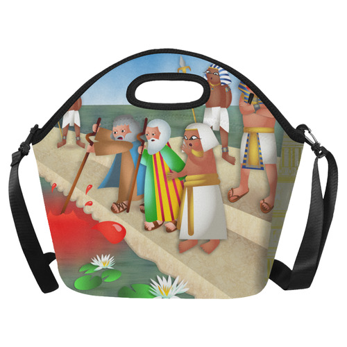 Passover & The Plague of Blood Neoprene Lunch Bag/Large (Model 1669)