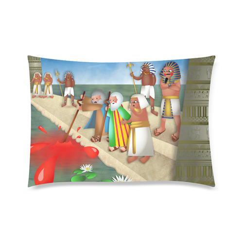 Passover & The Plague of Blood Custom Zippered Pillow Case 20"x30"(Twin Sides)