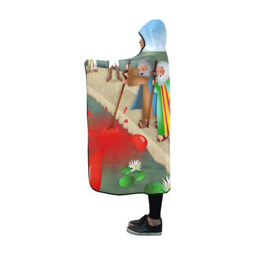 Passover & The Plague of Blood Hooded Blanket 60''x50''