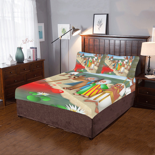Passover & The Plague of Blood 3-Piece Bedding Set