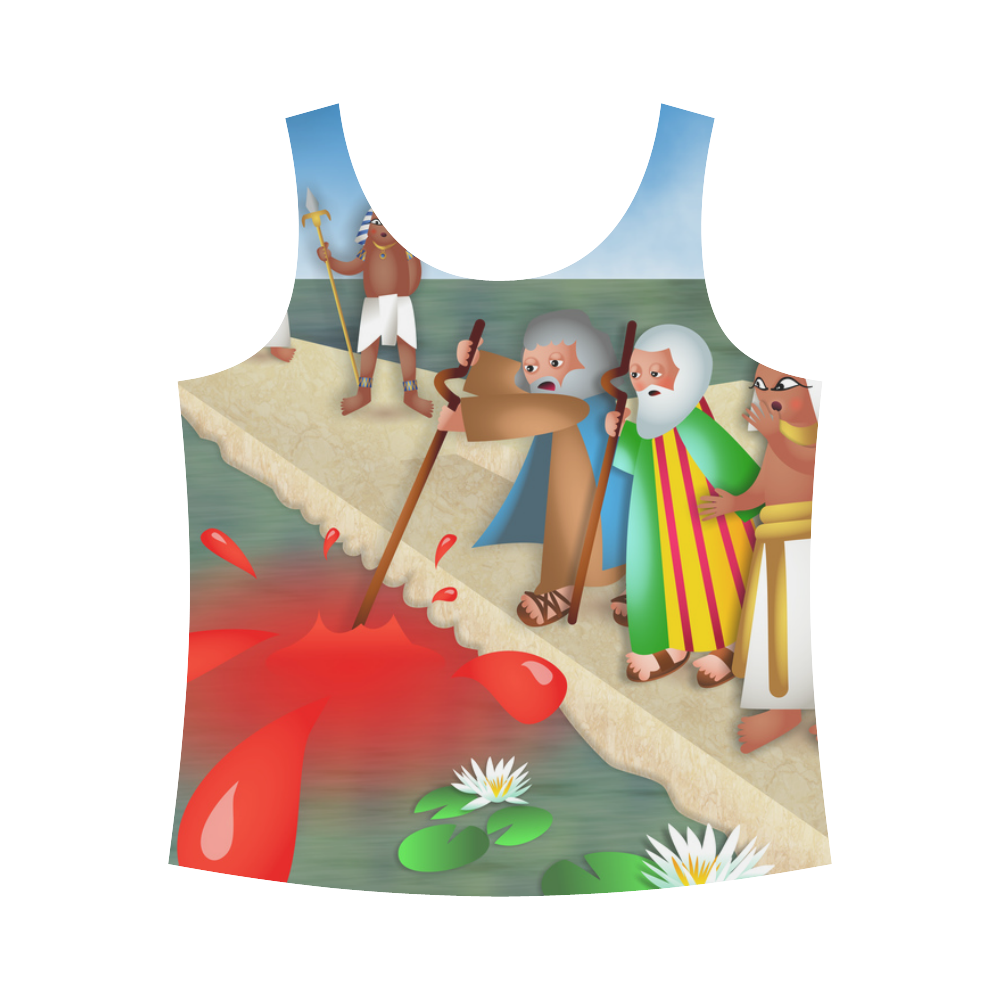 Passover & The Plague of Blood All Over Print Tank Top for Women (Model T43)