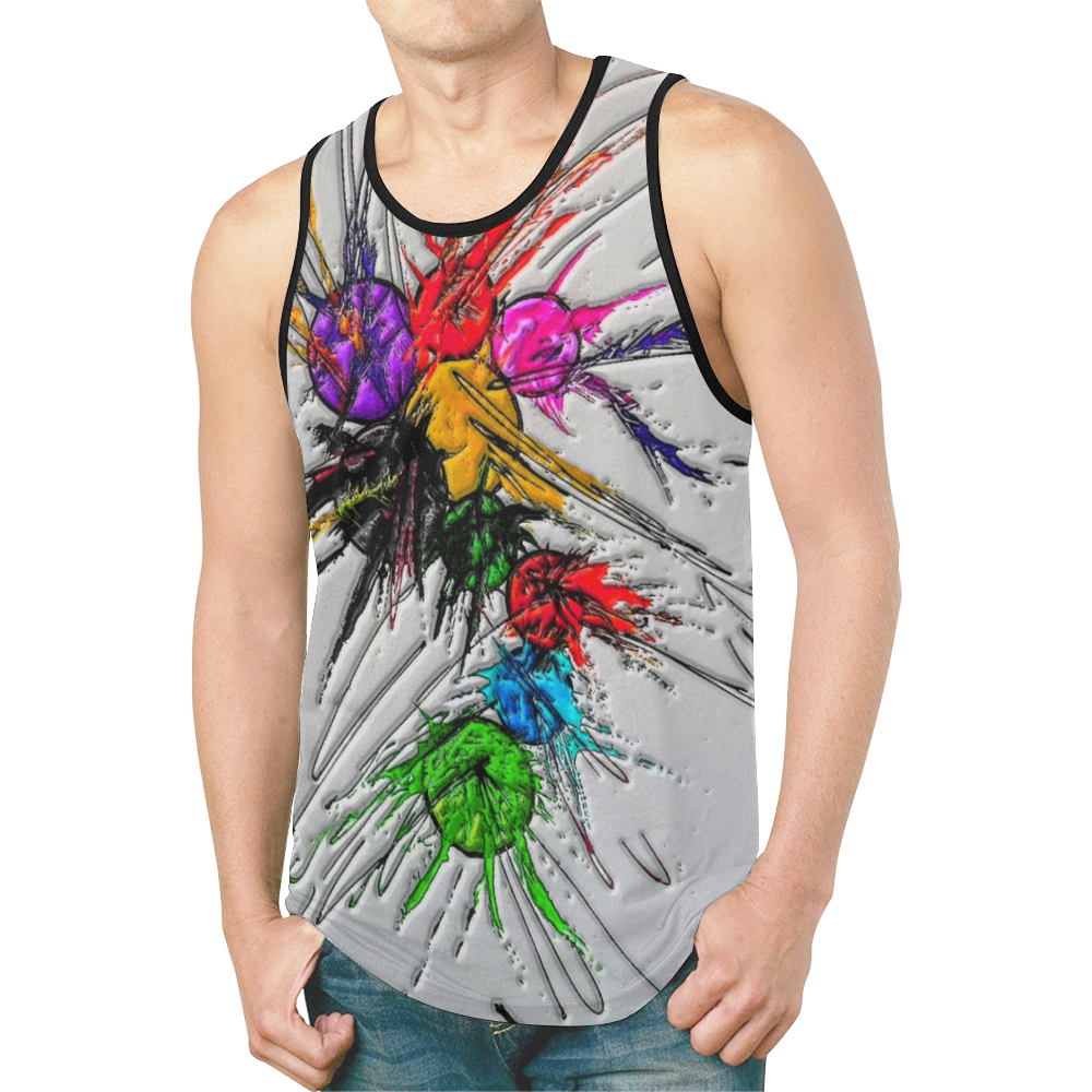 Kles Popart by Nico Bielow New All Over Print Tank Top for Men (Model T46)