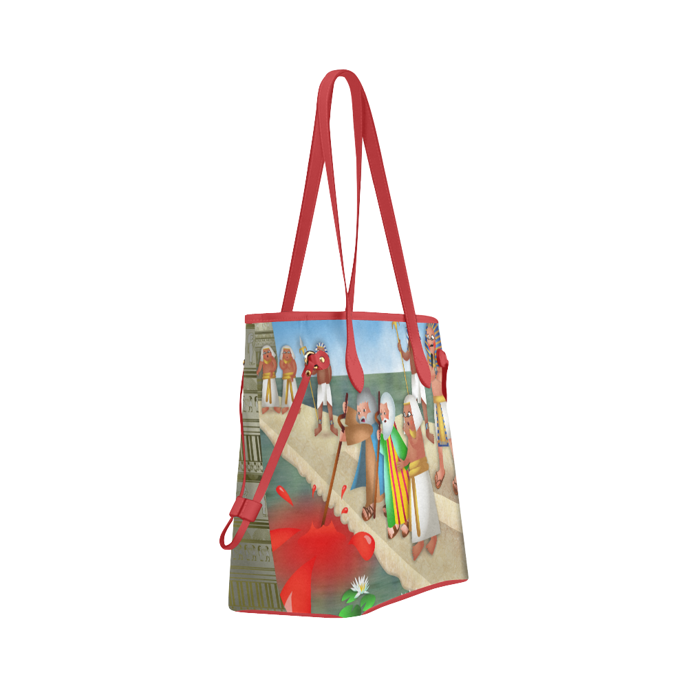 Passover & The Plague of Blood Clover Canvas Tote Bag (Model 1661)