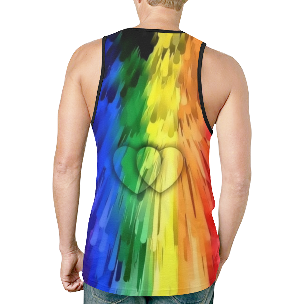 Gay Love Popart by Nico Bielow New All Over Print Tank Top for Men (Model T46)