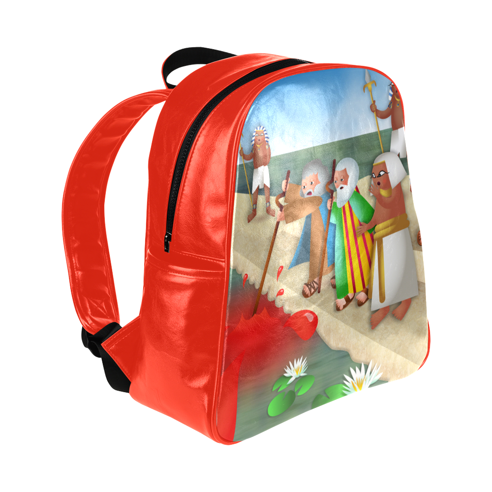 Passover & The Plague of Blood Multi-Pockets Backpack (Model 1636)