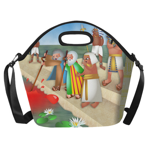 Passover & The Plague of Blood Neoprene Lunch Bag/Large (Model 1669)