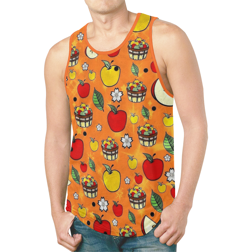 Apple Popart by Nico Bielow New All Over Print Tank Top for Men (Model T46)