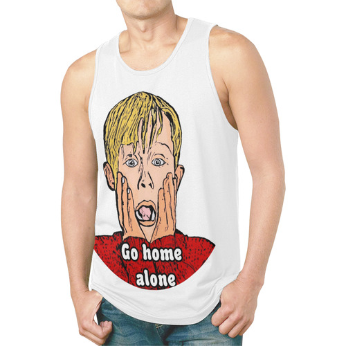Go Home Popart by Nico Bielow New All Over Print Tank Top for Men (Model T46)